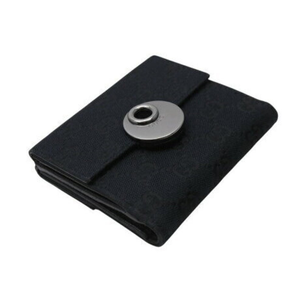 Gucci Eclipse Black Double Hook Bifold Wallet Gg … - image 3